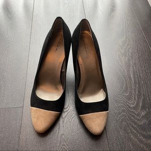Tahari Suede Contrast Heels